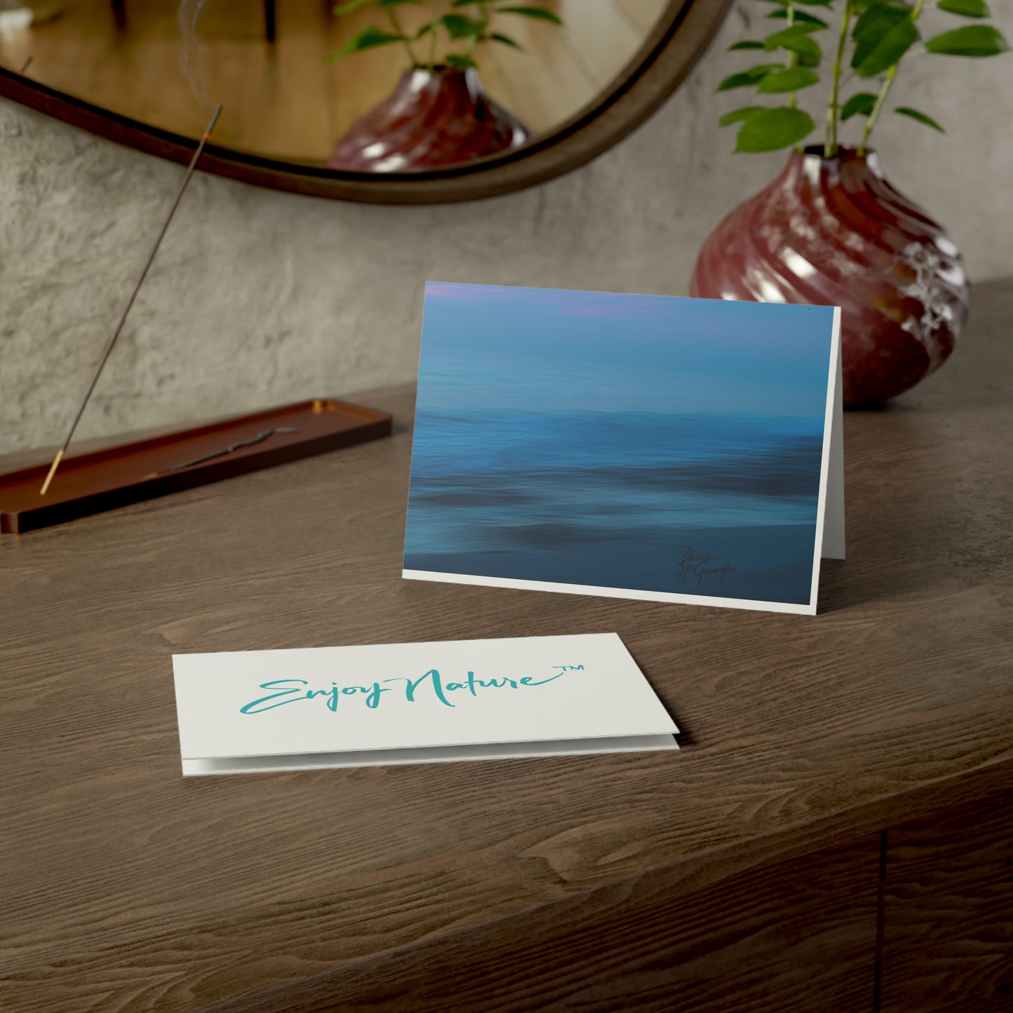 Photo note cards Blue Dawn, boxed note cards