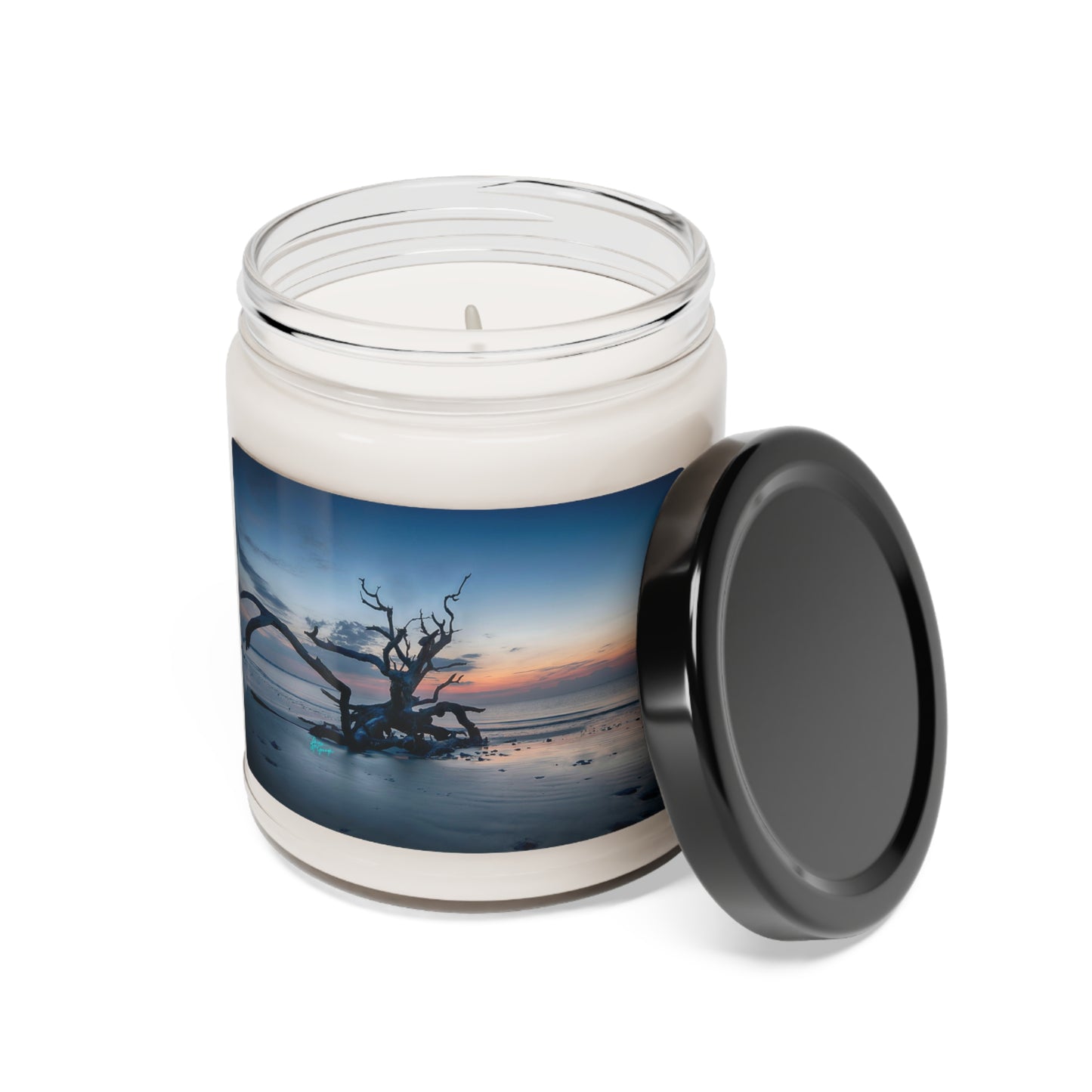 Natural Scented Soy Candles Jekyll Island Sunrise, 9oz, nature inspired decor