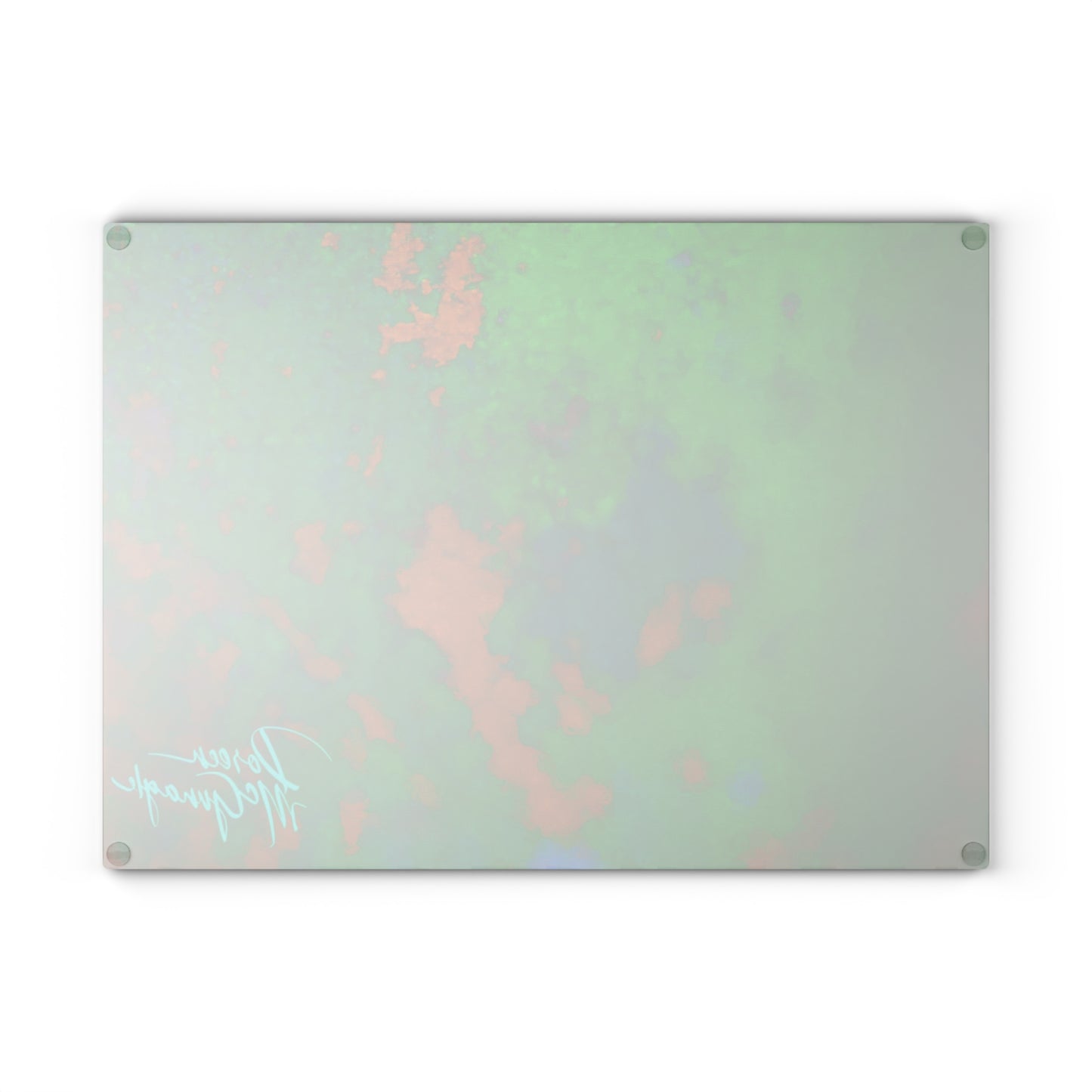 Artistic Imagination Abstract Glass Cutting Board with Nature-Inspired Design