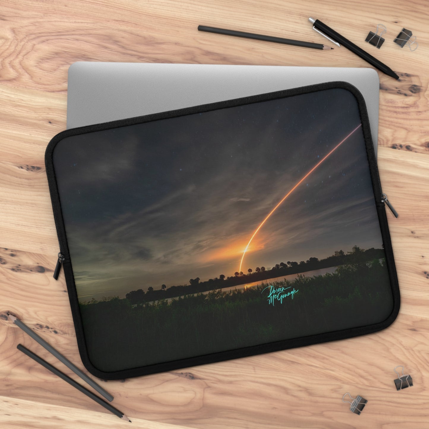 Falcon Shuttle Launch Laptop Sleeve