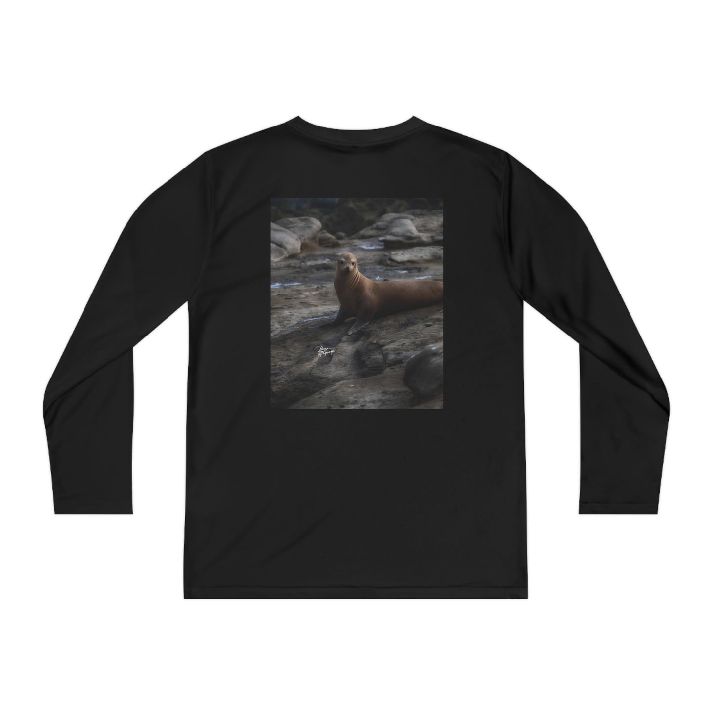 Solitude Sea Lion Youth Long Sleeve Competitor Tee