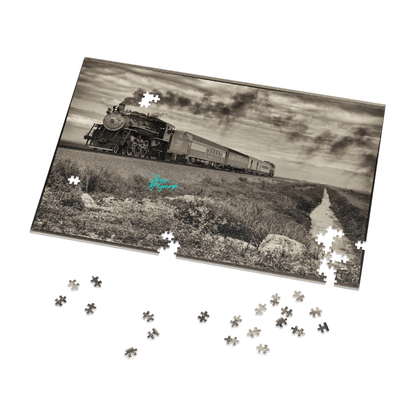 Nature Puzzles, Vintage Train, Inspired by nature