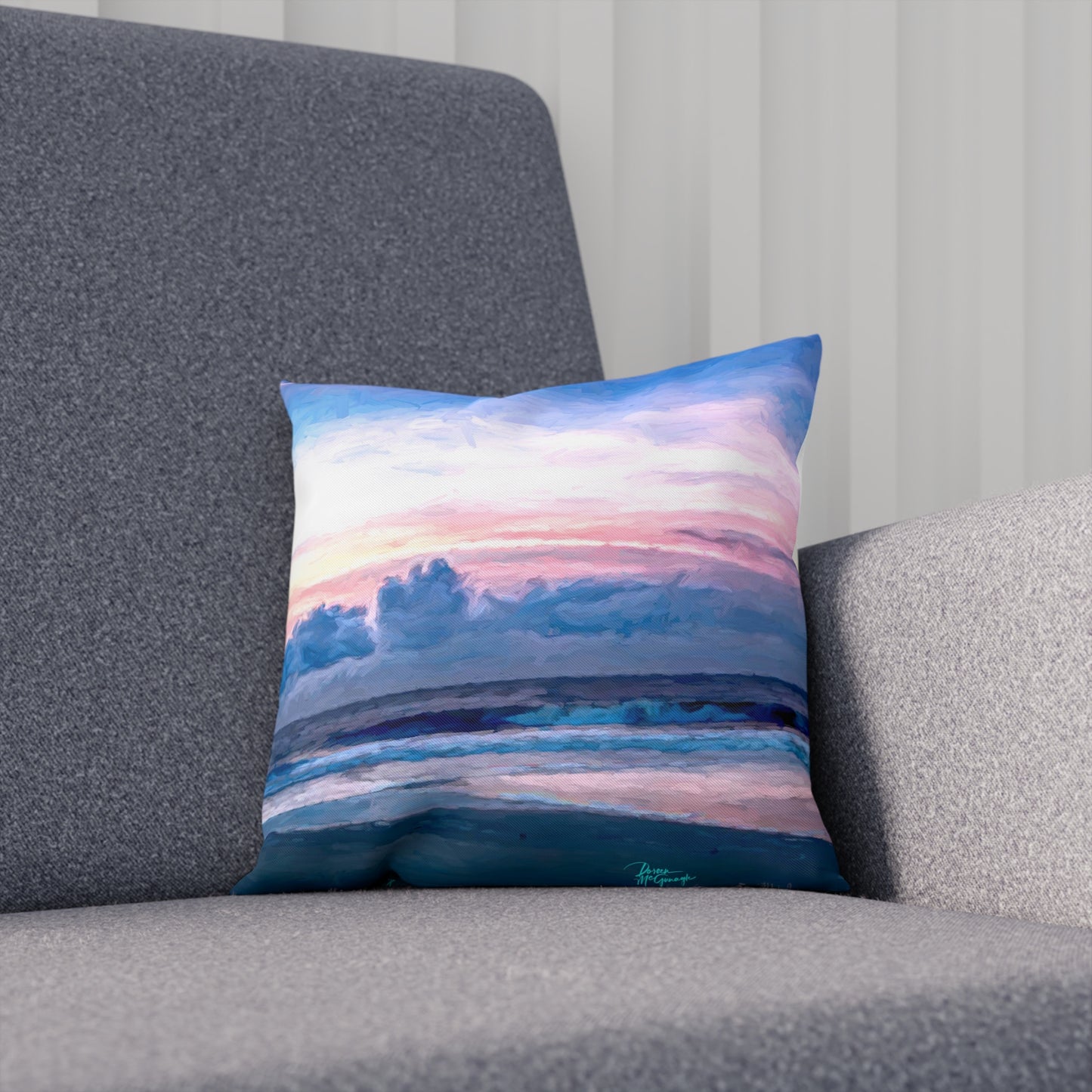 Artistic Accent Pillows, Cotton Candy Sunrise