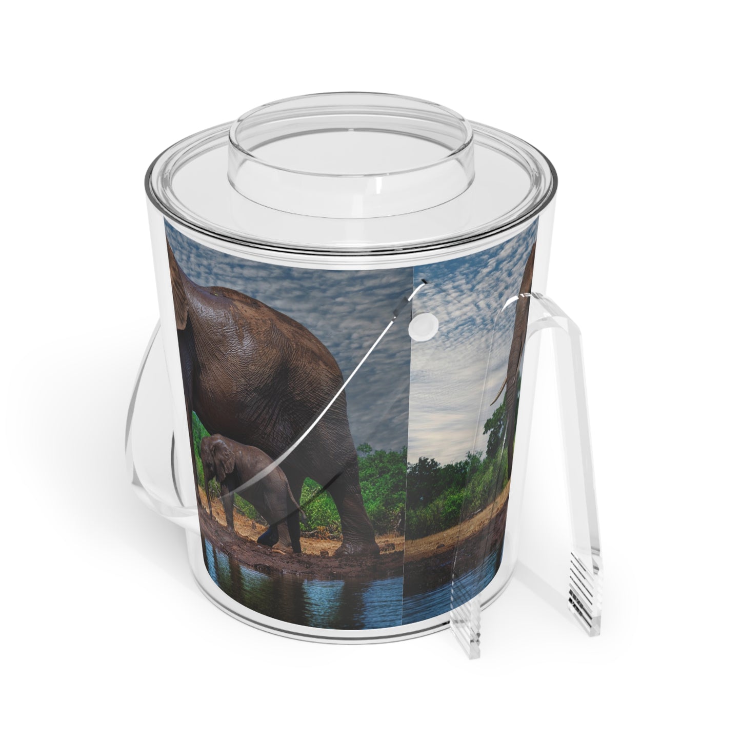 Enjoy Nature Elephant Baby with Mom Insulated Ice Bucket