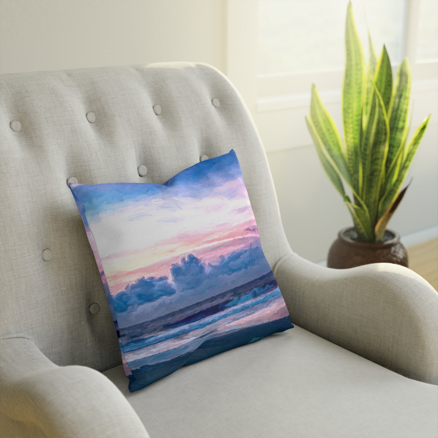 Artistic Accent Pillows, Cotton Candy Sunrise