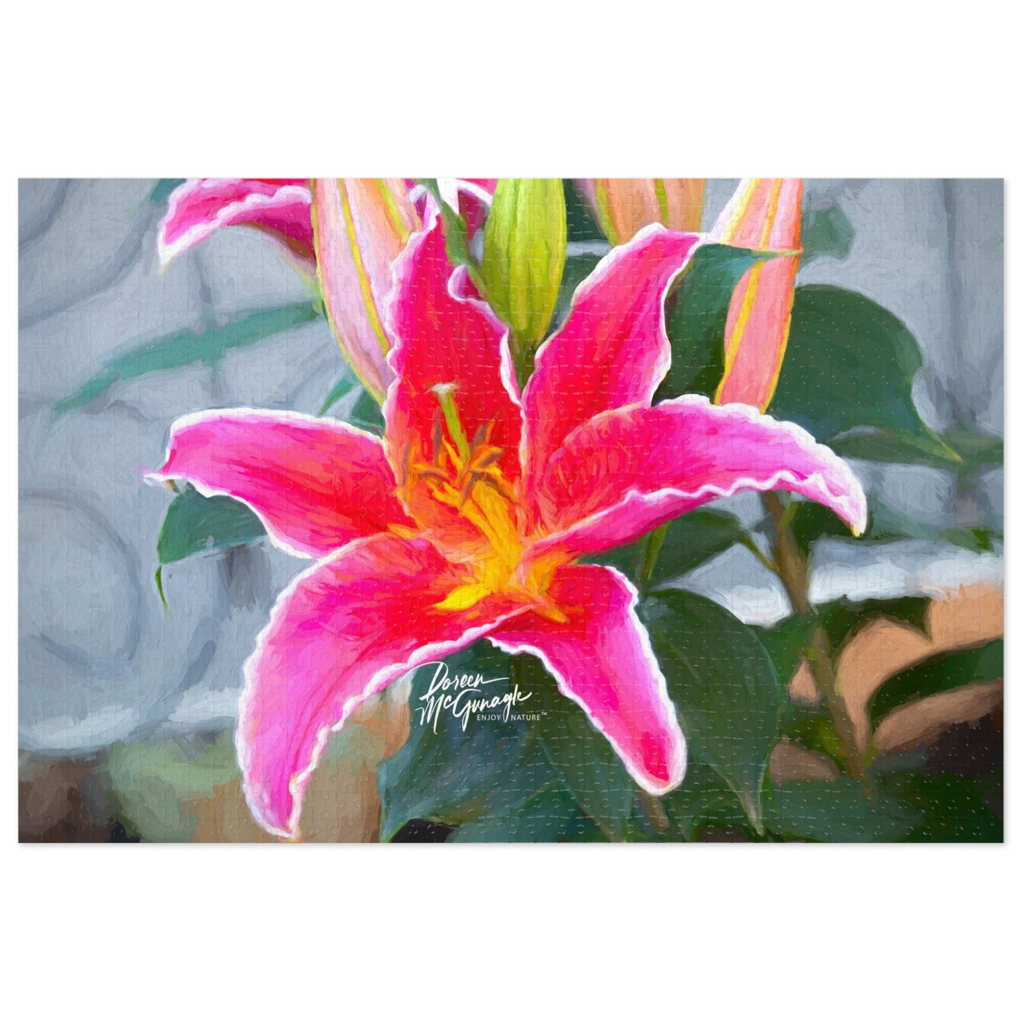 Pink Lily Jigsaw Puzzle by Enjoy Nature