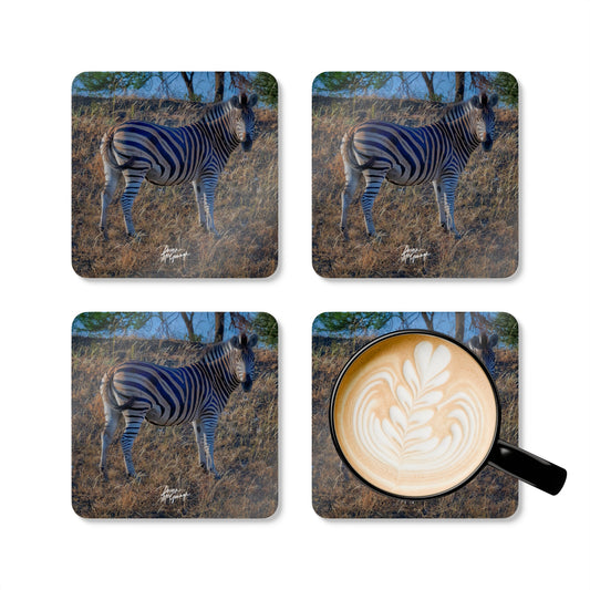 Baby Zebra Corkwood Coaster Set (Box of 4)