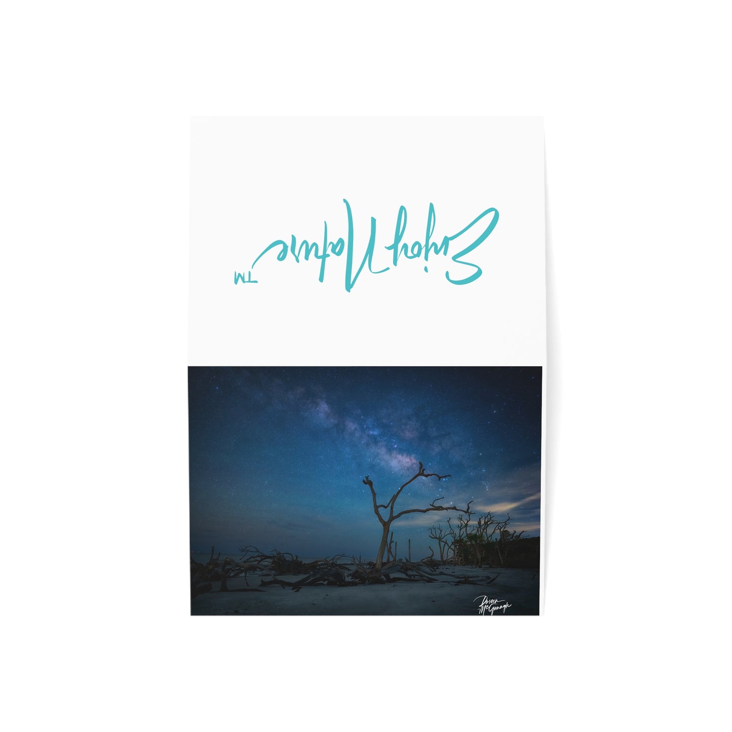 5x7 Note Card Box of 10: Milky Way on Jekyll Island