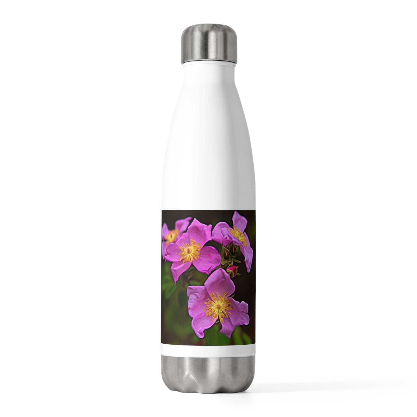 Eco friendly water bottle Enchanted Elegance Wild Flowers,20oz insulated water bottle