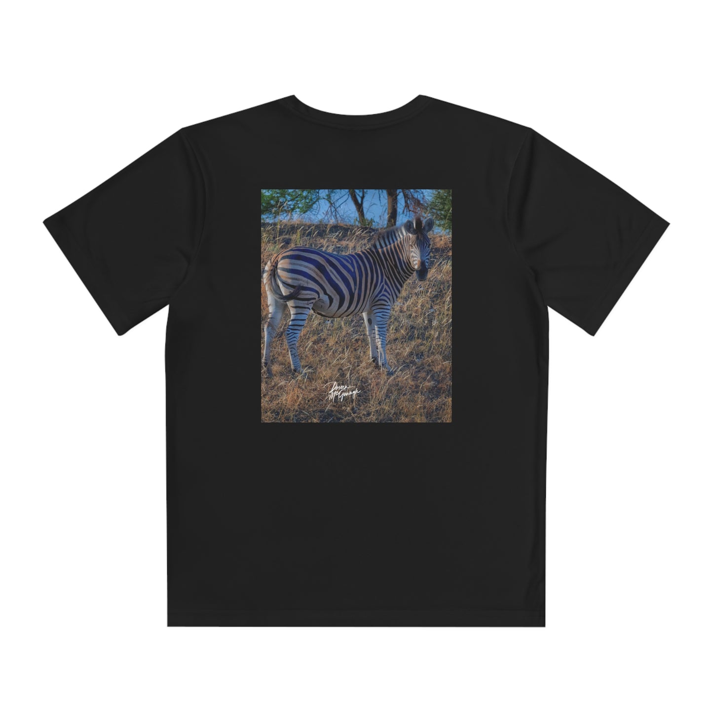 Youth Competitor Tee with Fine Art Image Baby Zebra by Enjoy Nature