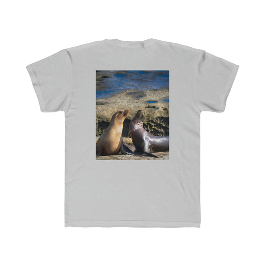 Youth T shirts Playful Serenade Sea Lions, t shirts for kids, inspired by nature