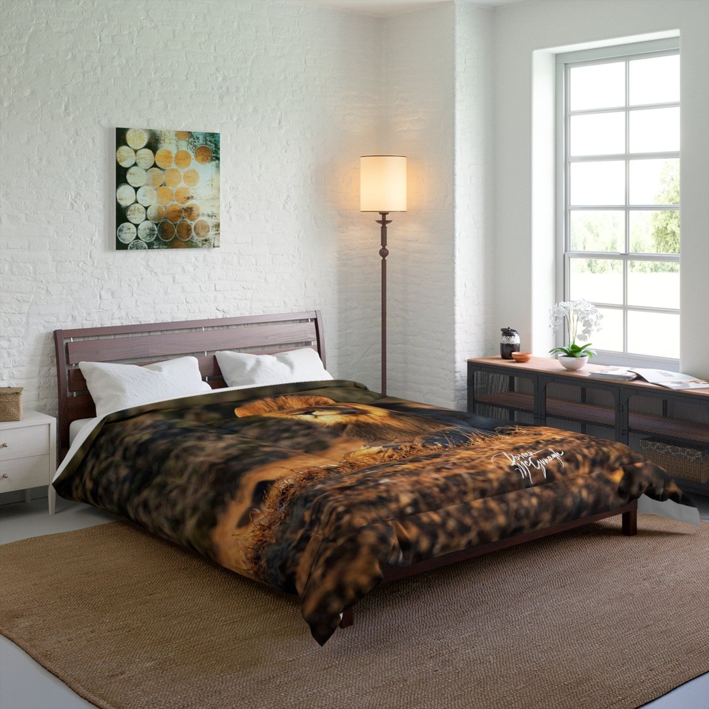 Lion King of the Jungle Comforter by Enjoy Nature