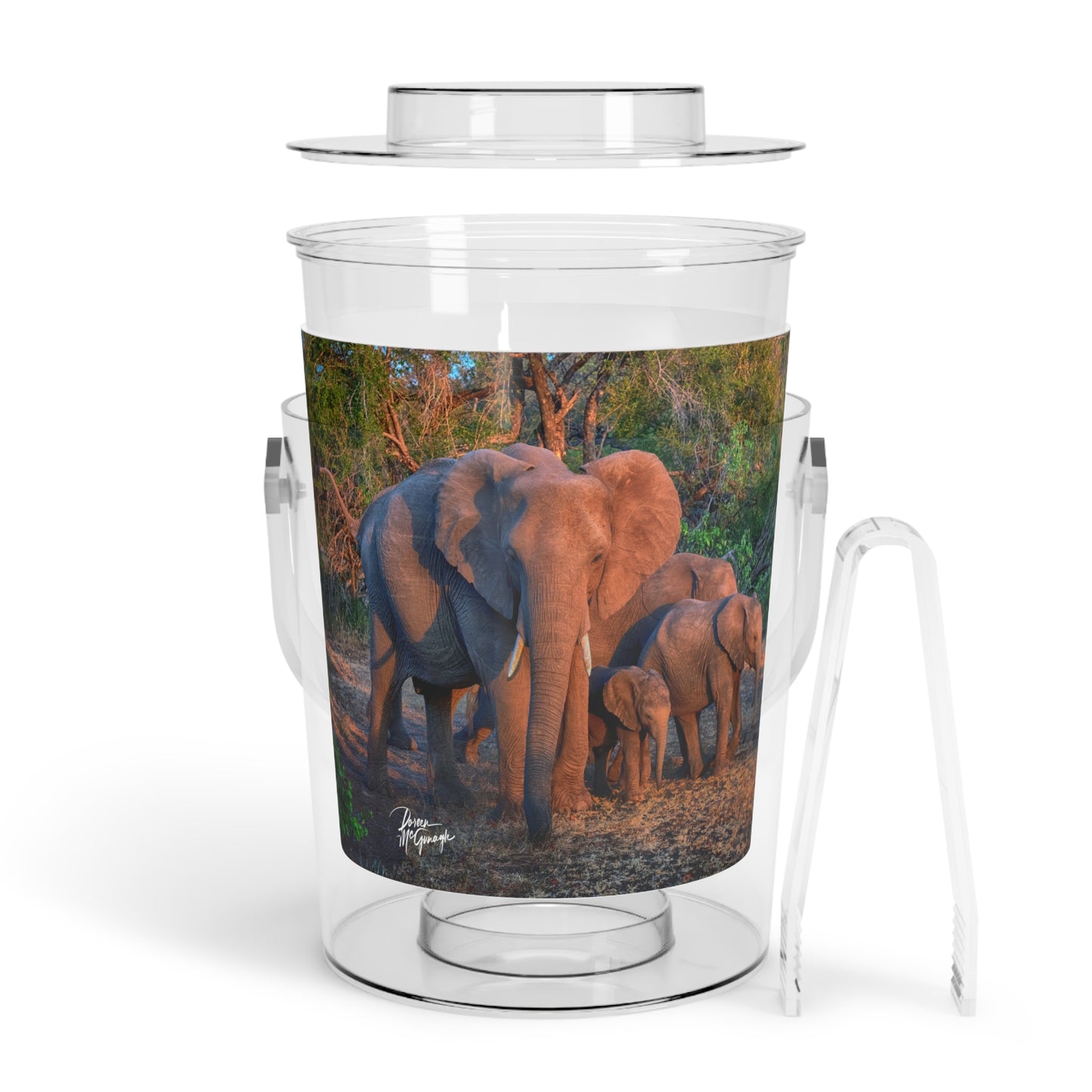 Enjoy Nature Elephant Family Insulated Ice Bucket