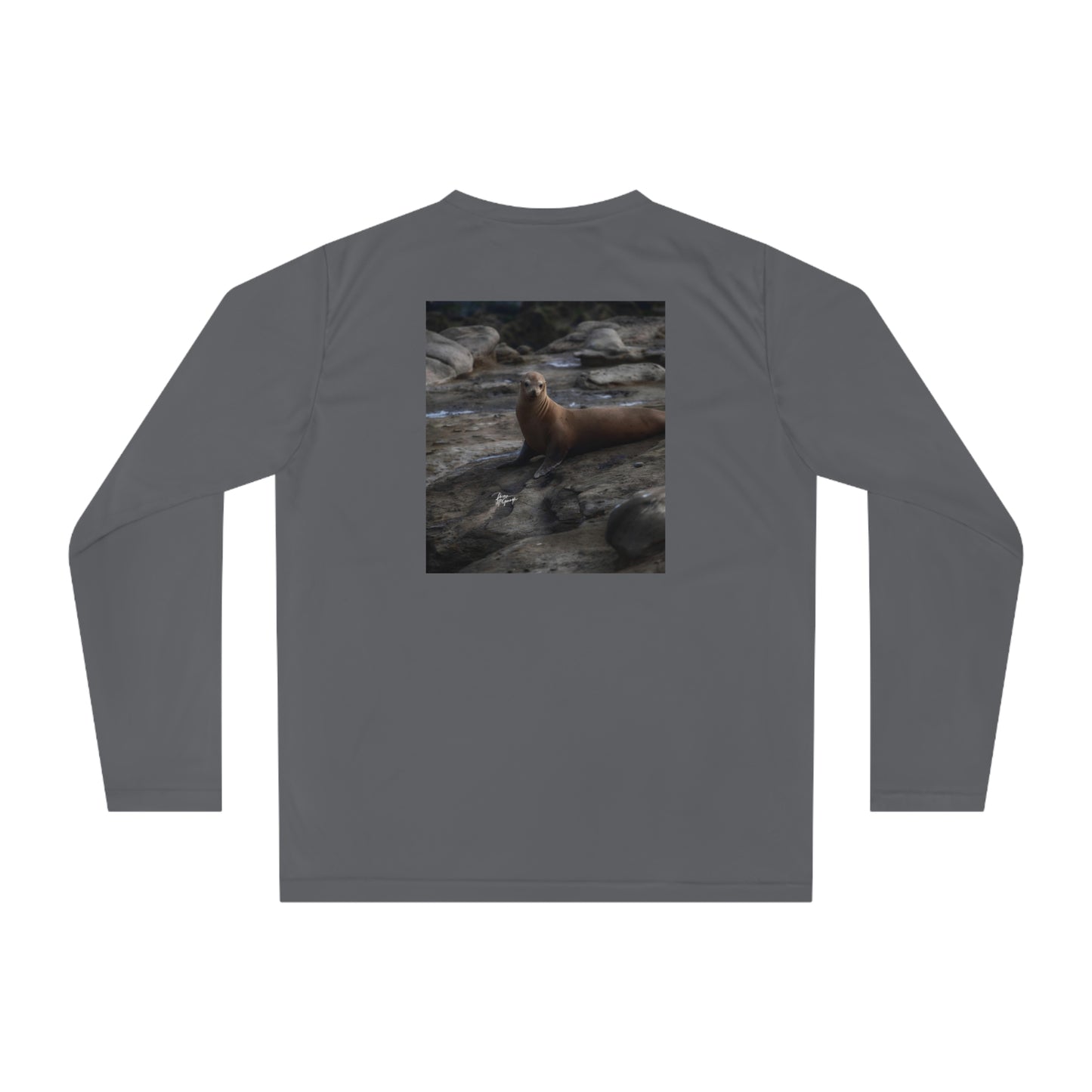 Unisex T-shirt Young Sea Virtuoso Sea Lion, Long Sleeve Performance shirt