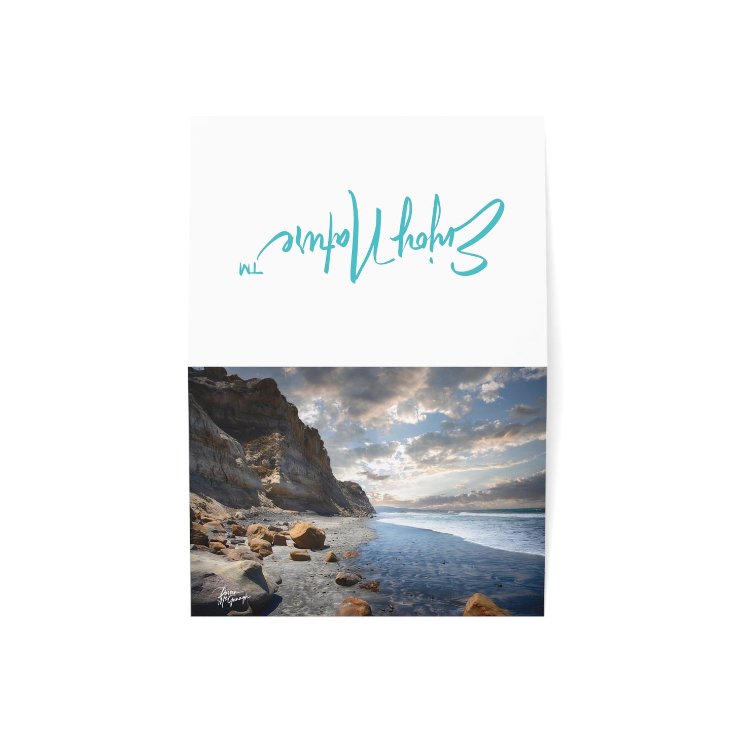 Photo note cards Lagoon Serenity, boxed note cards