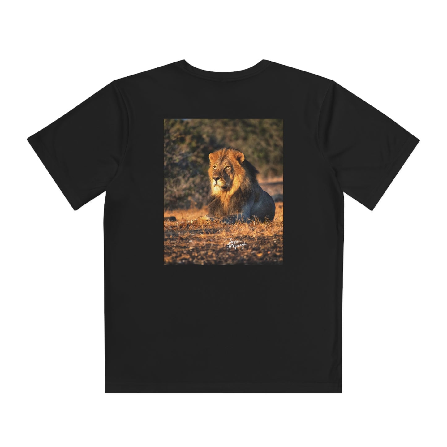 Youth Competitor Tee with Fine Art Image Lion King of Jungle by Enjoy Nature