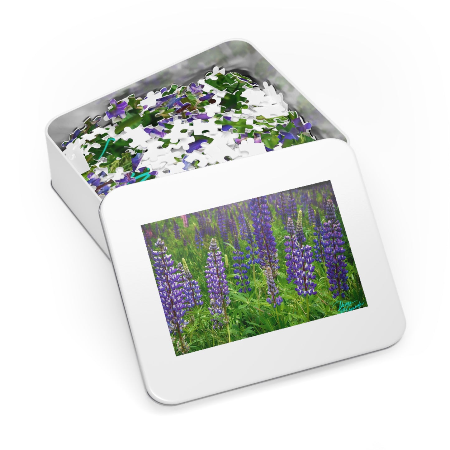 Nature Puzzles, Maine Wild Lupines, Inspired by Nature