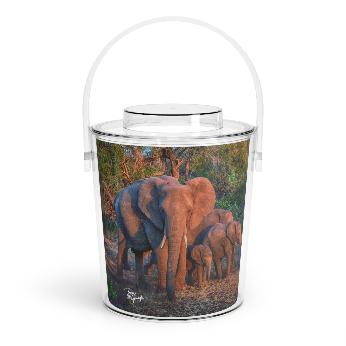 Enjoy Nature Elephant Family Insulated Ice Bucket