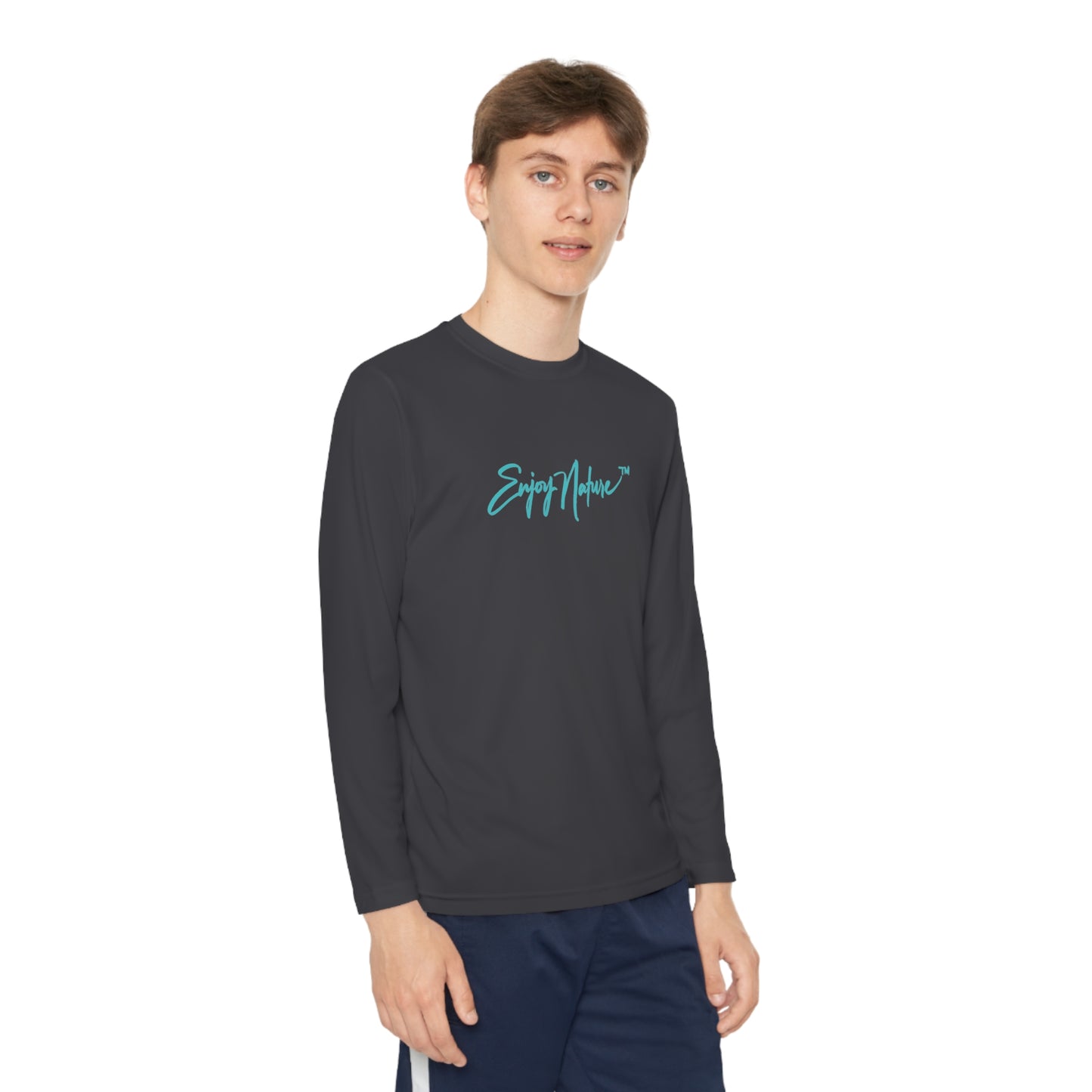 Falcon 9 Space X Shuttle Launch Youth Long Sleeve Competitor Tee