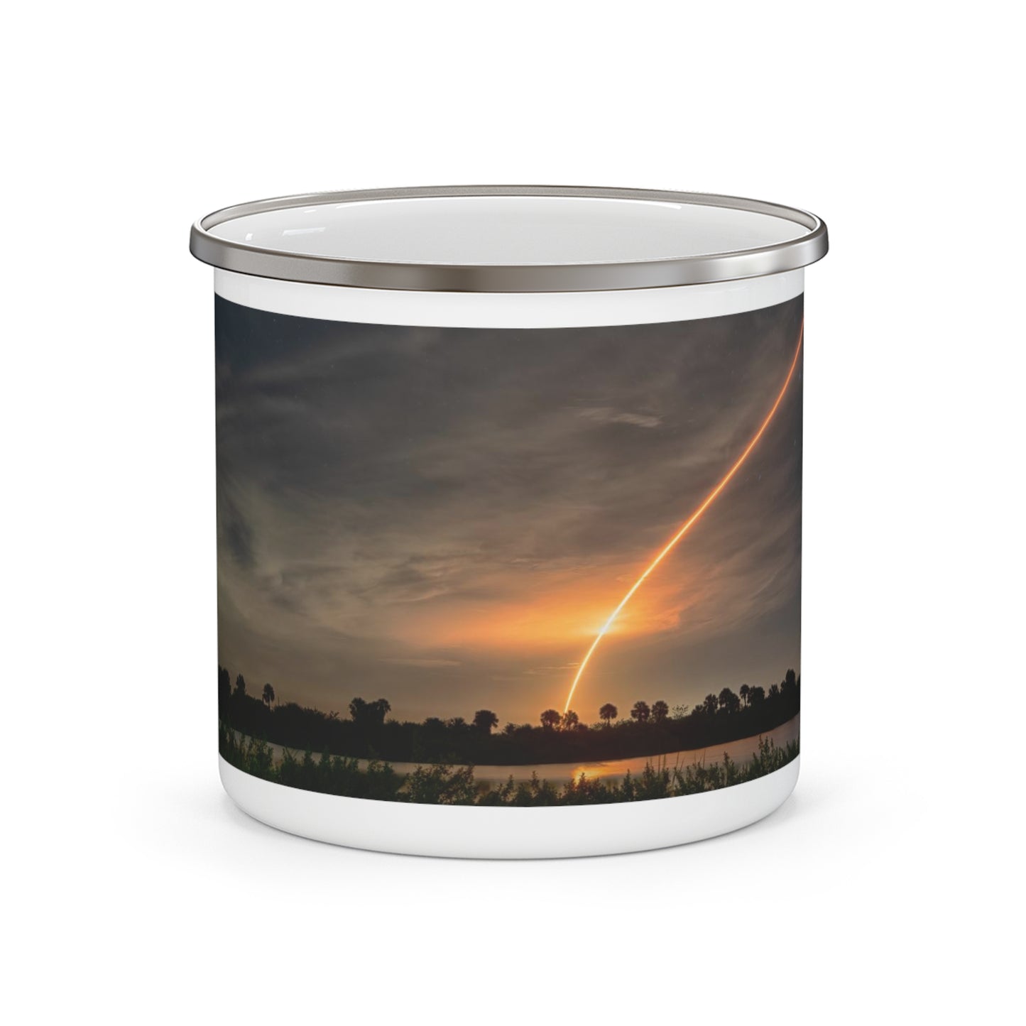 Enamel Camping Mug, Falcon Shuttle Launch