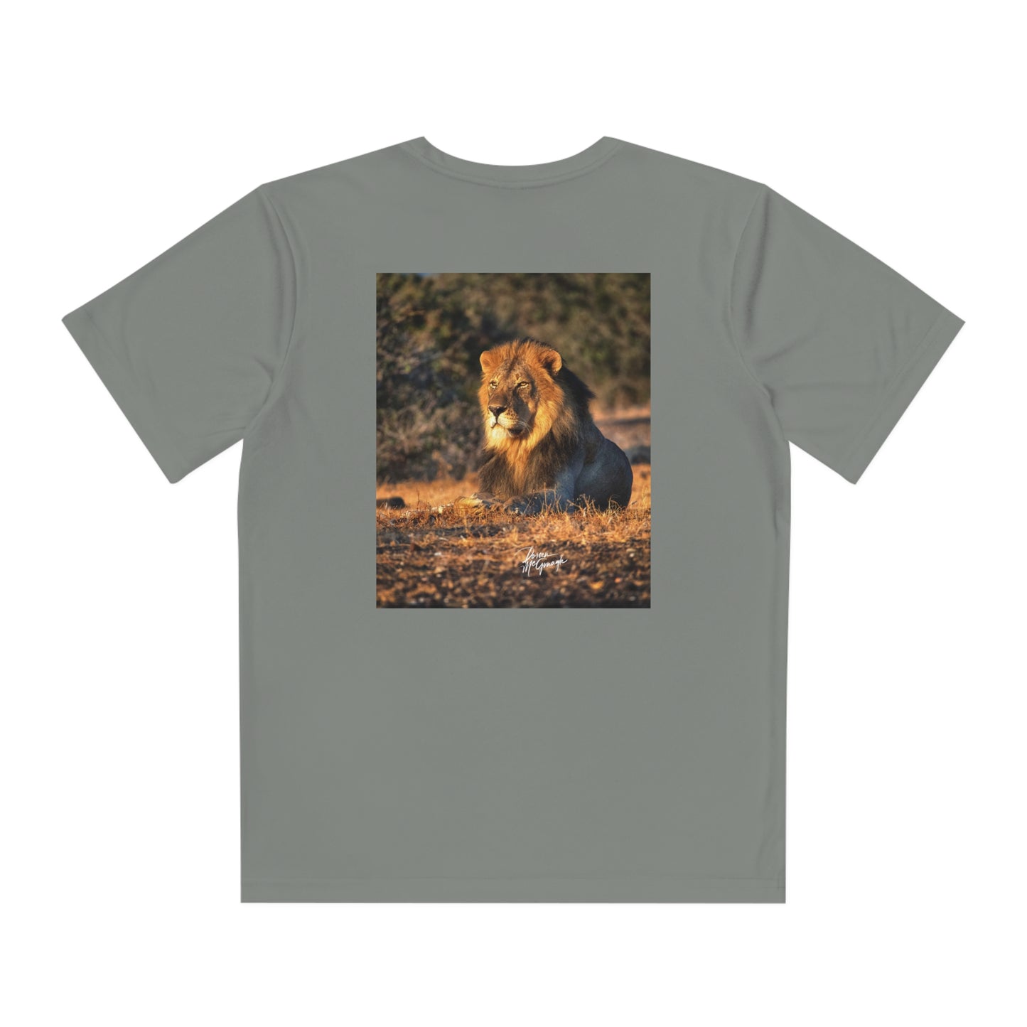 Youth Competitor Tee with Fine Art Image Lion King of Jungle by Enjoy Nature