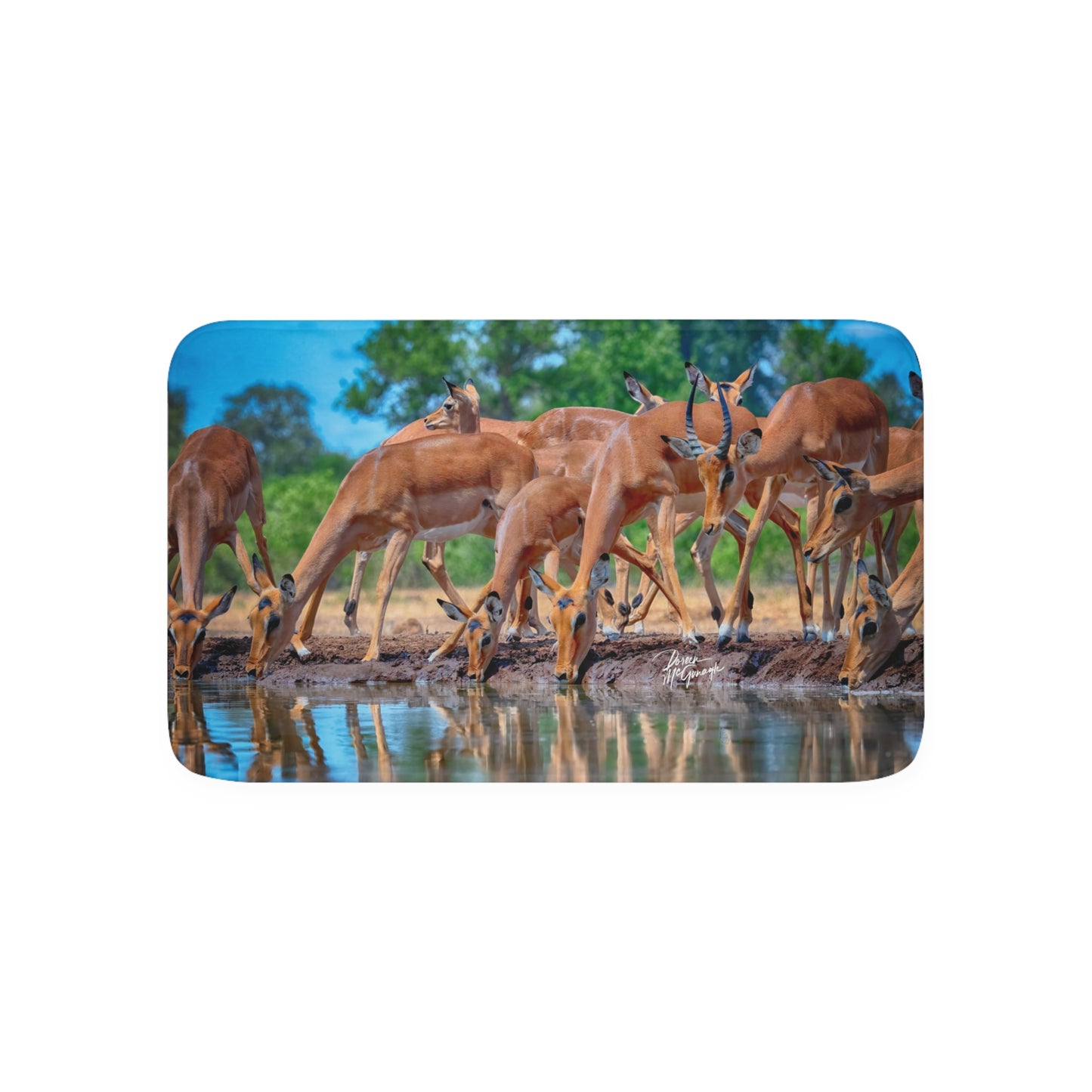 African Antelope Memory Foam Bath Mat from Enjoy Nature