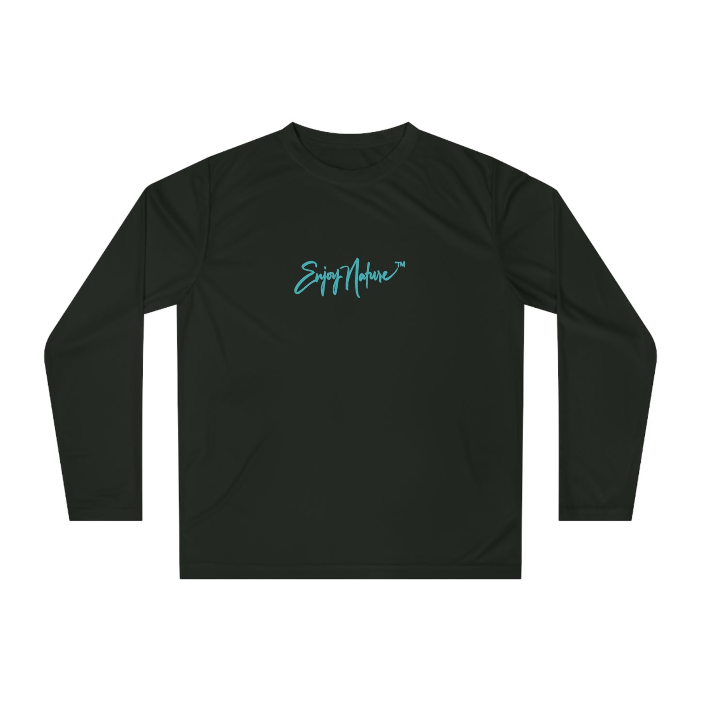 Unisex Long Sleeve Performance Tee - "Elephant Family" by Enjoy Nature