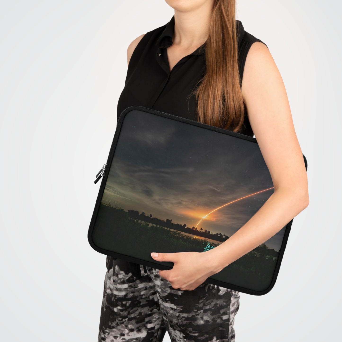 Falcon Shuttle Launch Laptop Sleeve