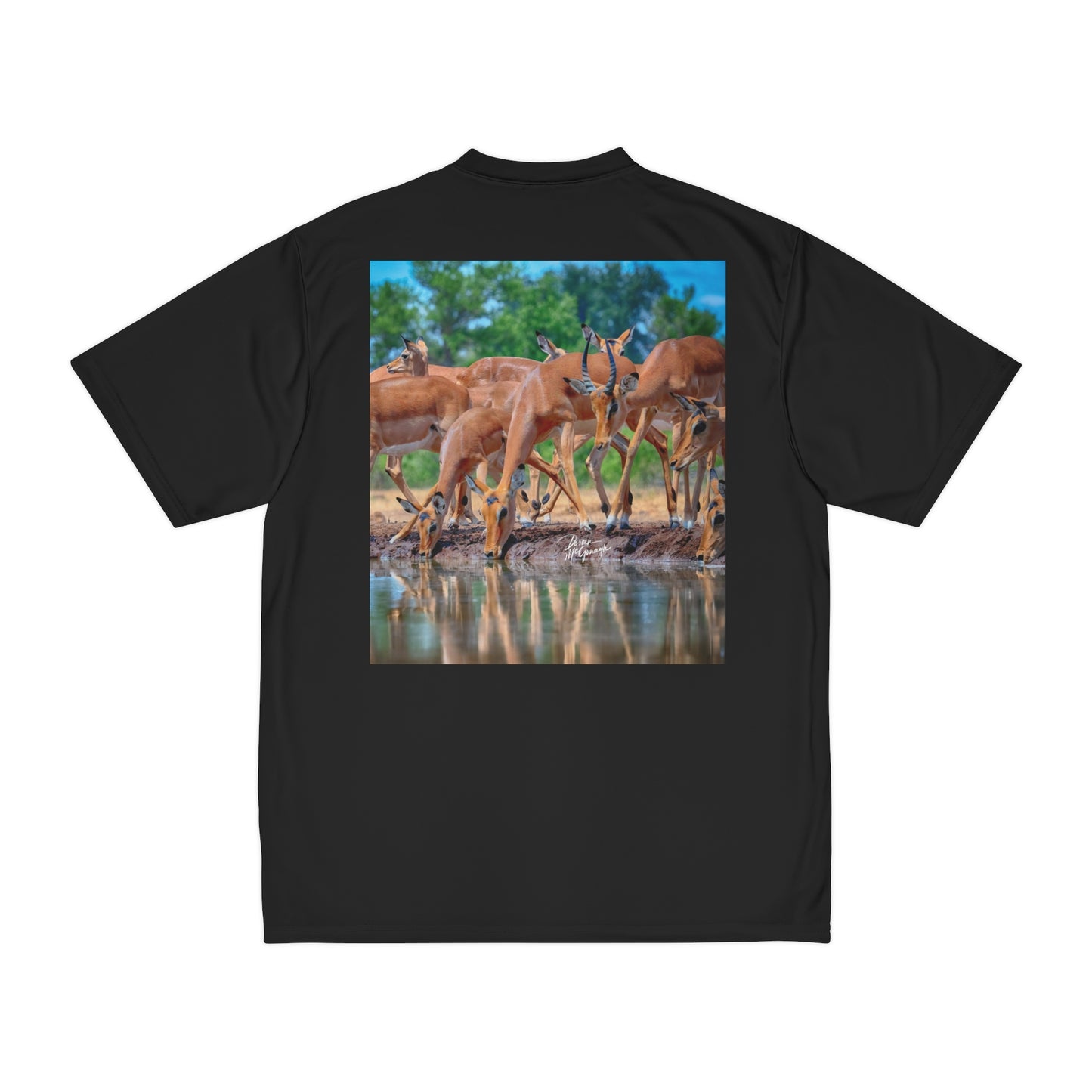 Men's Performance T-Shirt with Fine Art Image of African Antelope by Enjoy Nature