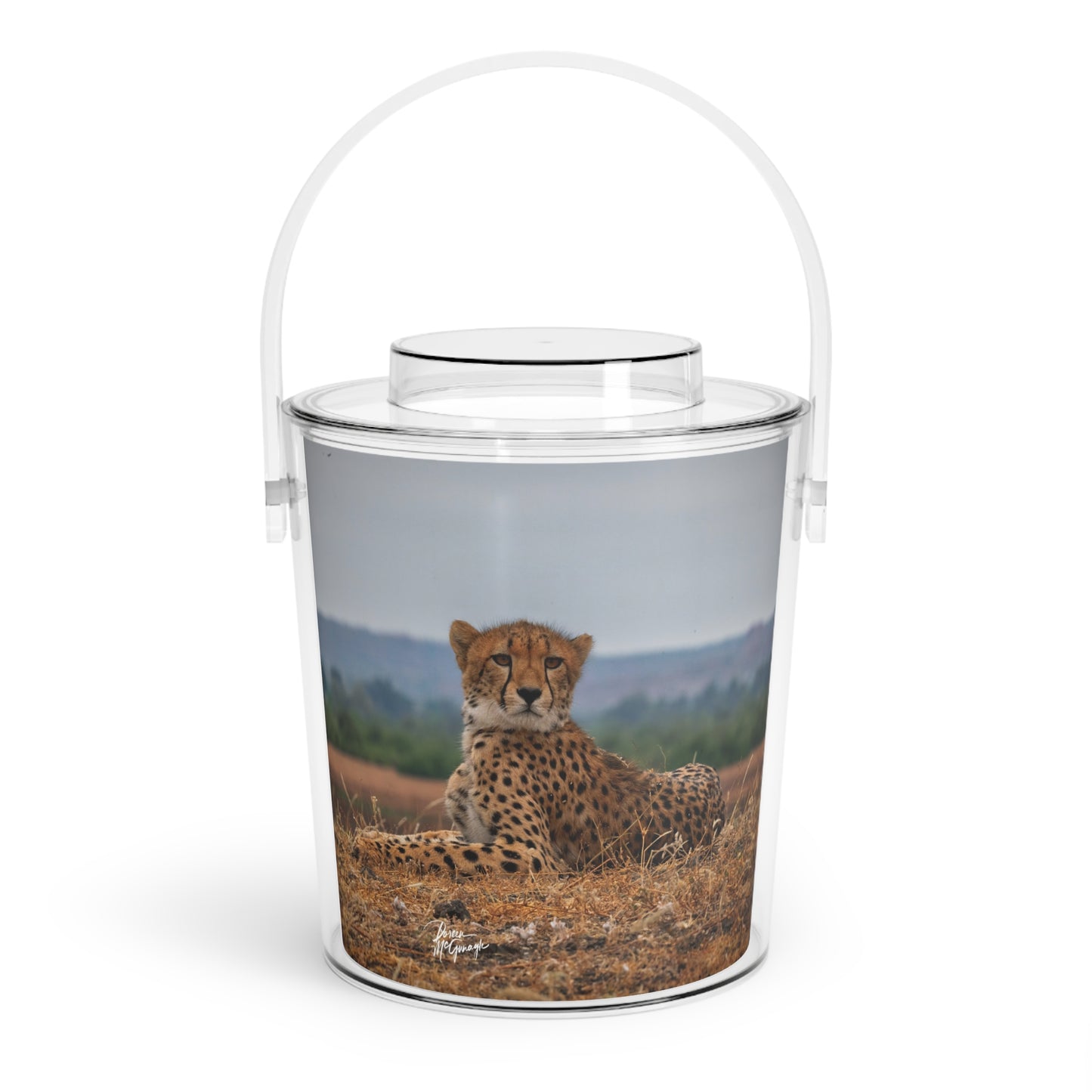 Enjoy Nature Cheetah Portrait Insulated Ice Bucket