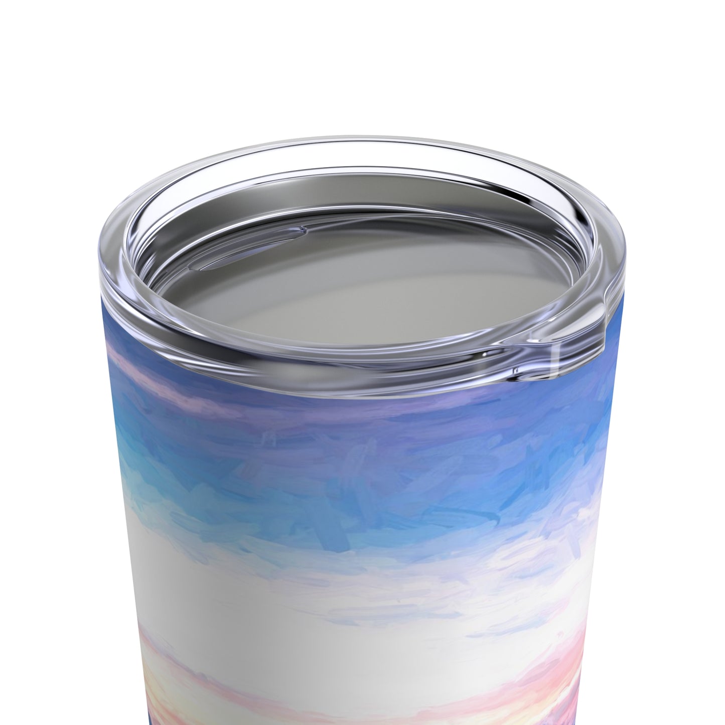 Eco friendly Cotton Candy Sunrise at St. Simon Island, Adventure Quencher Travel Tumbler 20oz insulated