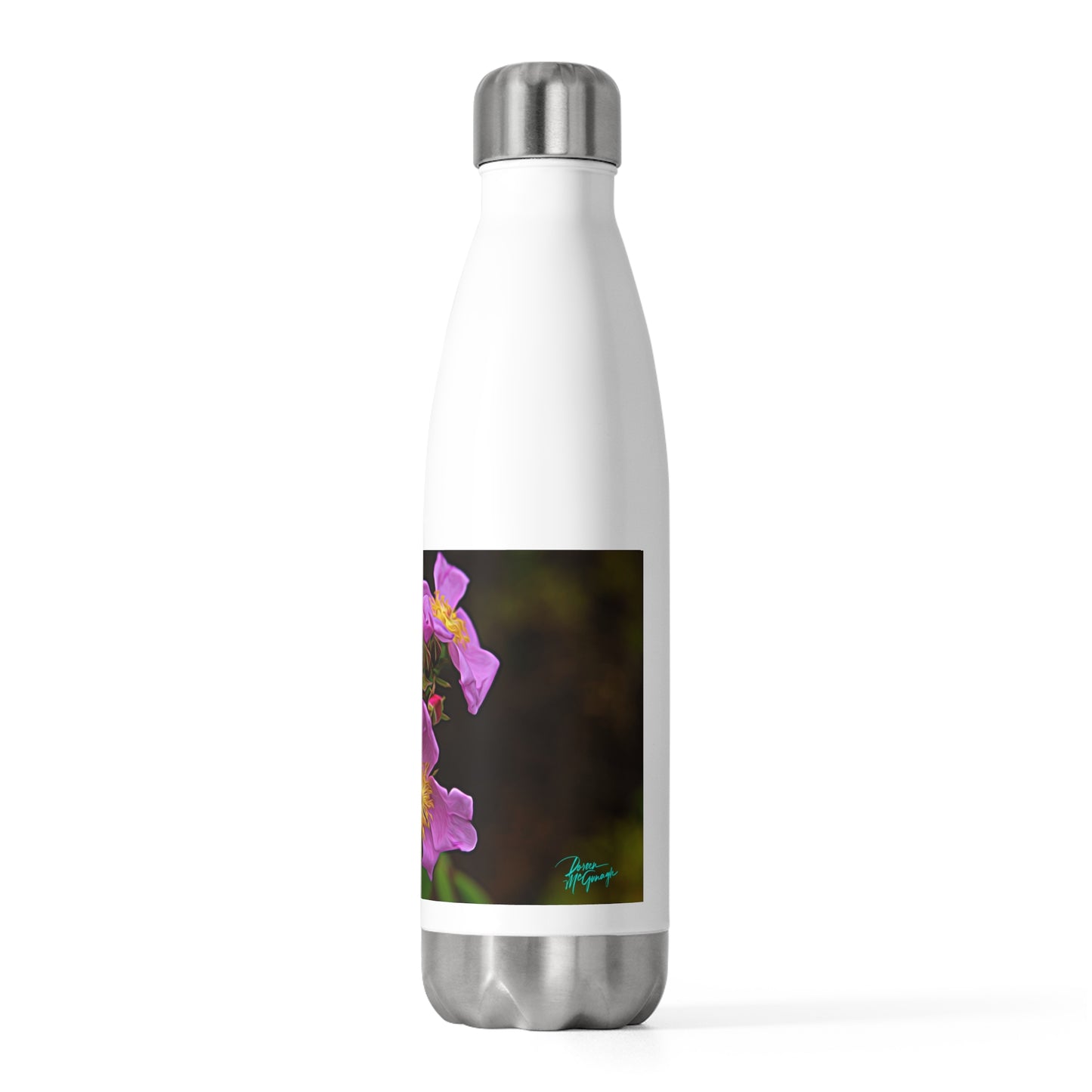 Eco friendly water bottle Enchanted Elegance Wild Flowers,20oz insulated water bottle