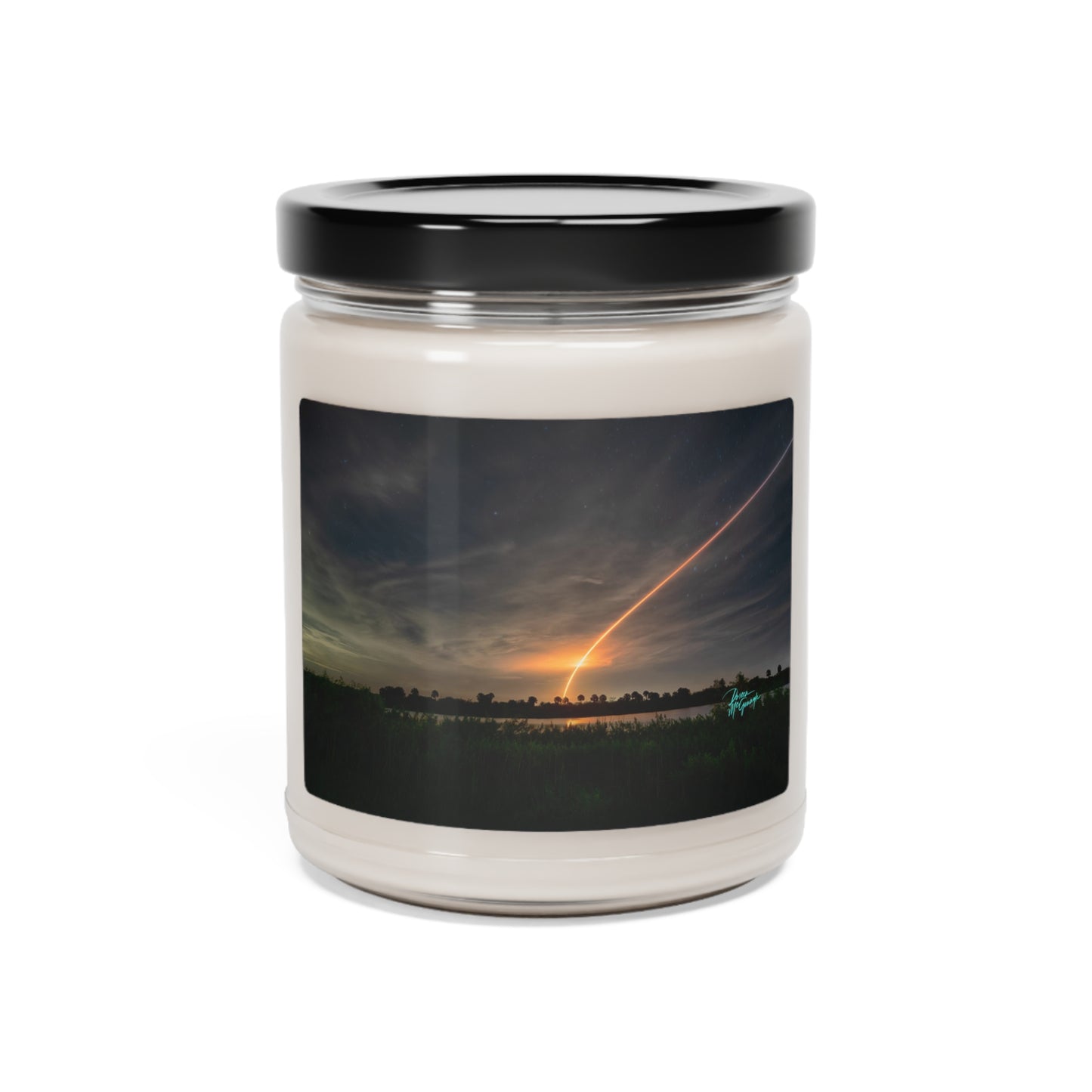 Natural Scented Soy Candles Falcon Shuttle Launch, 9oz, nature inspired decor