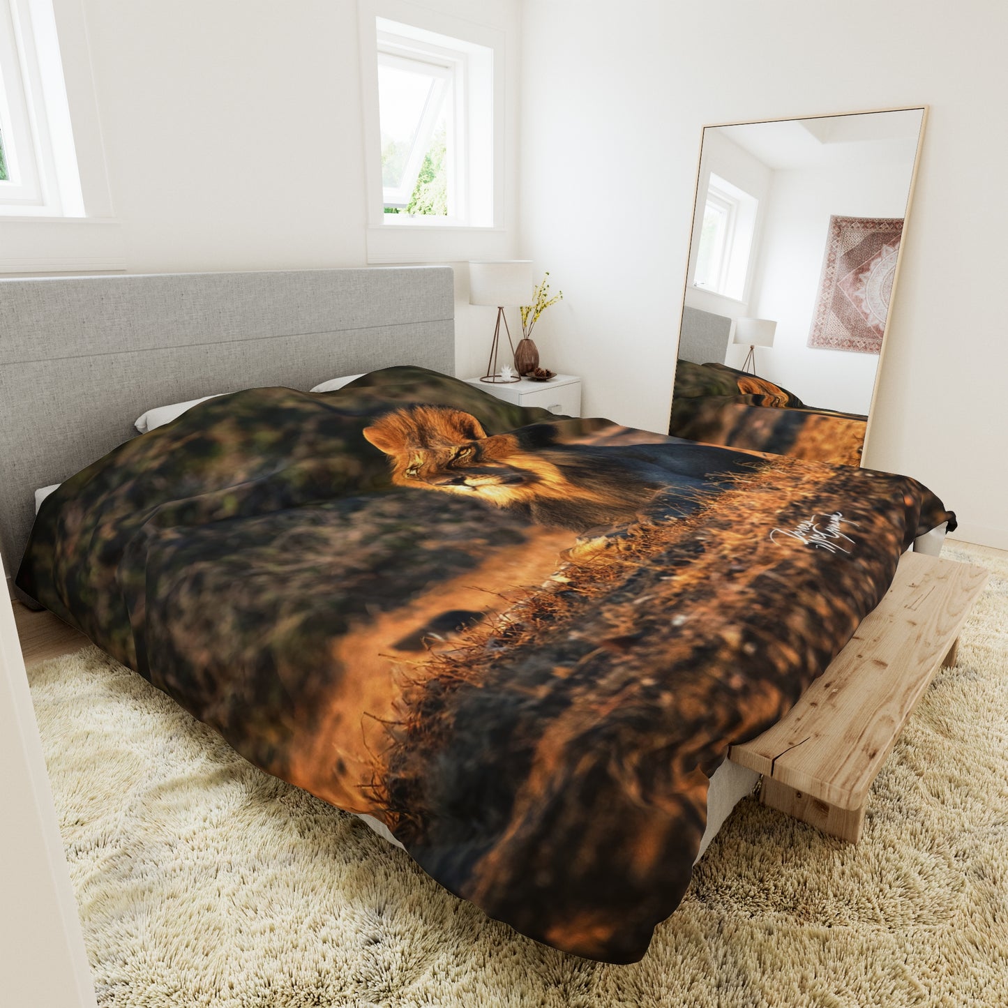 Enjoy Nature Lion King of Jungle Duvet Cover