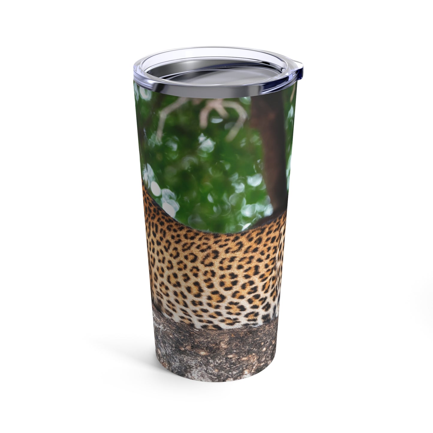 Enjoy Nature Leopard in Tree 20 oz Travel Tumbler