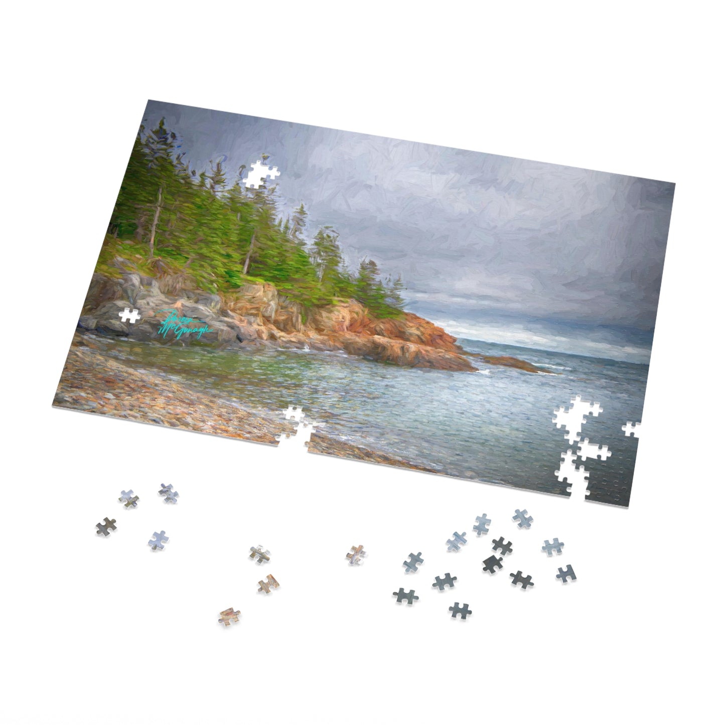 Nature Puzzles,  Pebble Shoreline, Inspired by nature