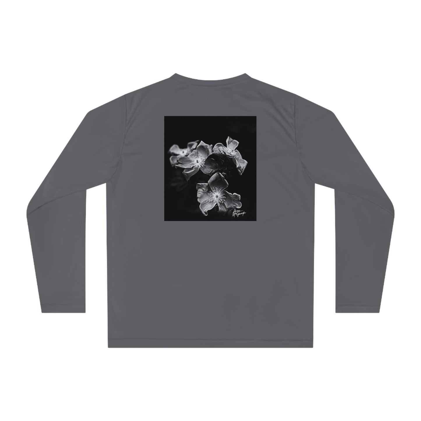 Unisex T-shirt Enchanting Elegance Wild Flowers, Long Sleeve Performance shirt