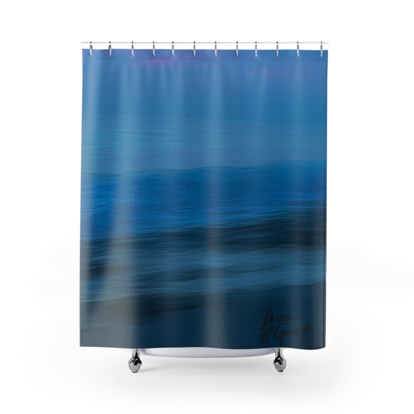 Earthy Shower Curtain, Blue Dawn, Nature Inspired