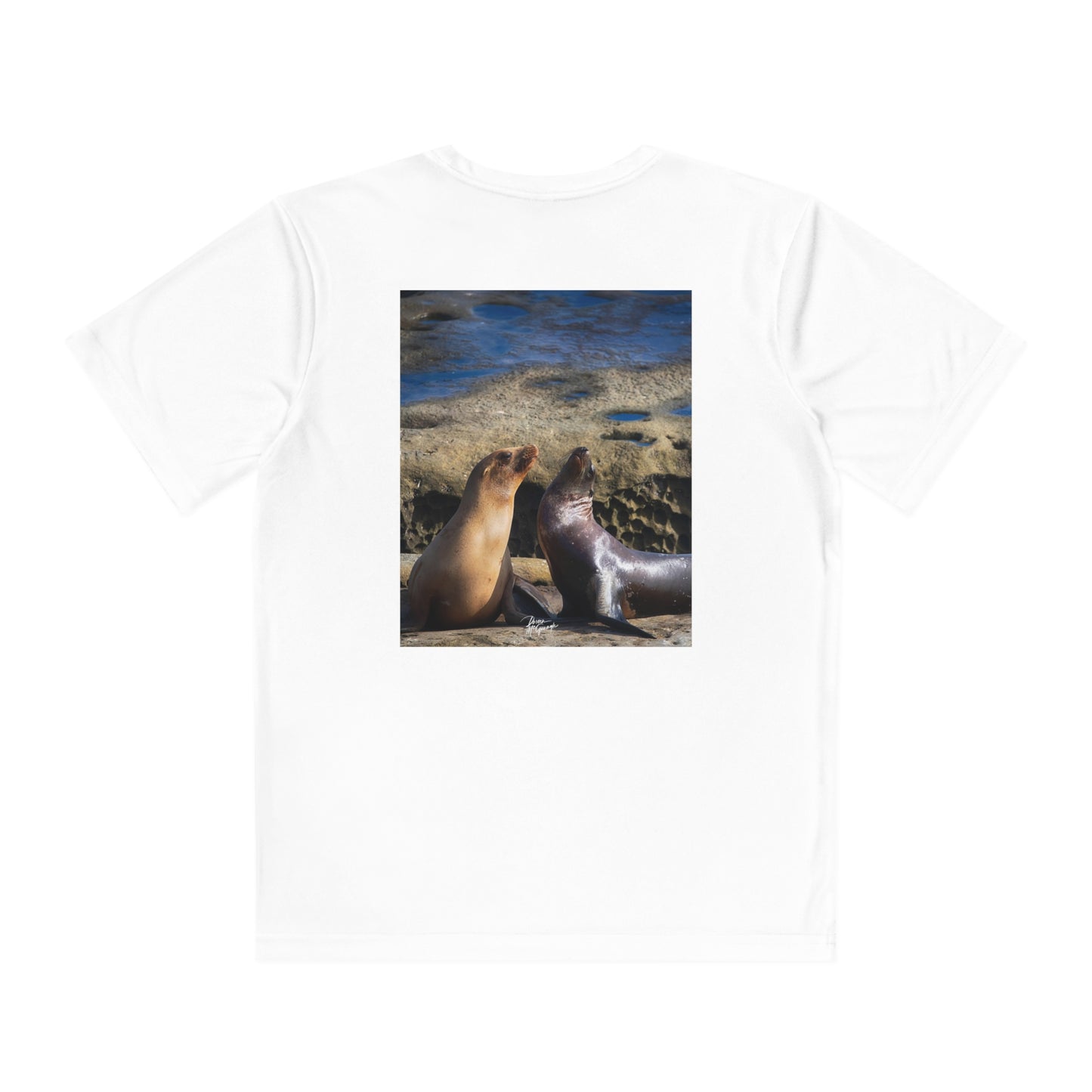 Youth T Shirts, Playful Serenate Sea Lions, performance shirt