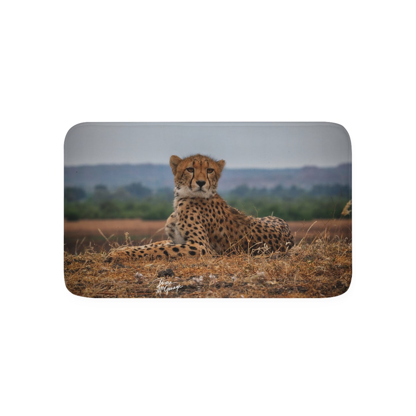 Cheetah Portrait Memory Foam Bath Mat from Enjoy Nature