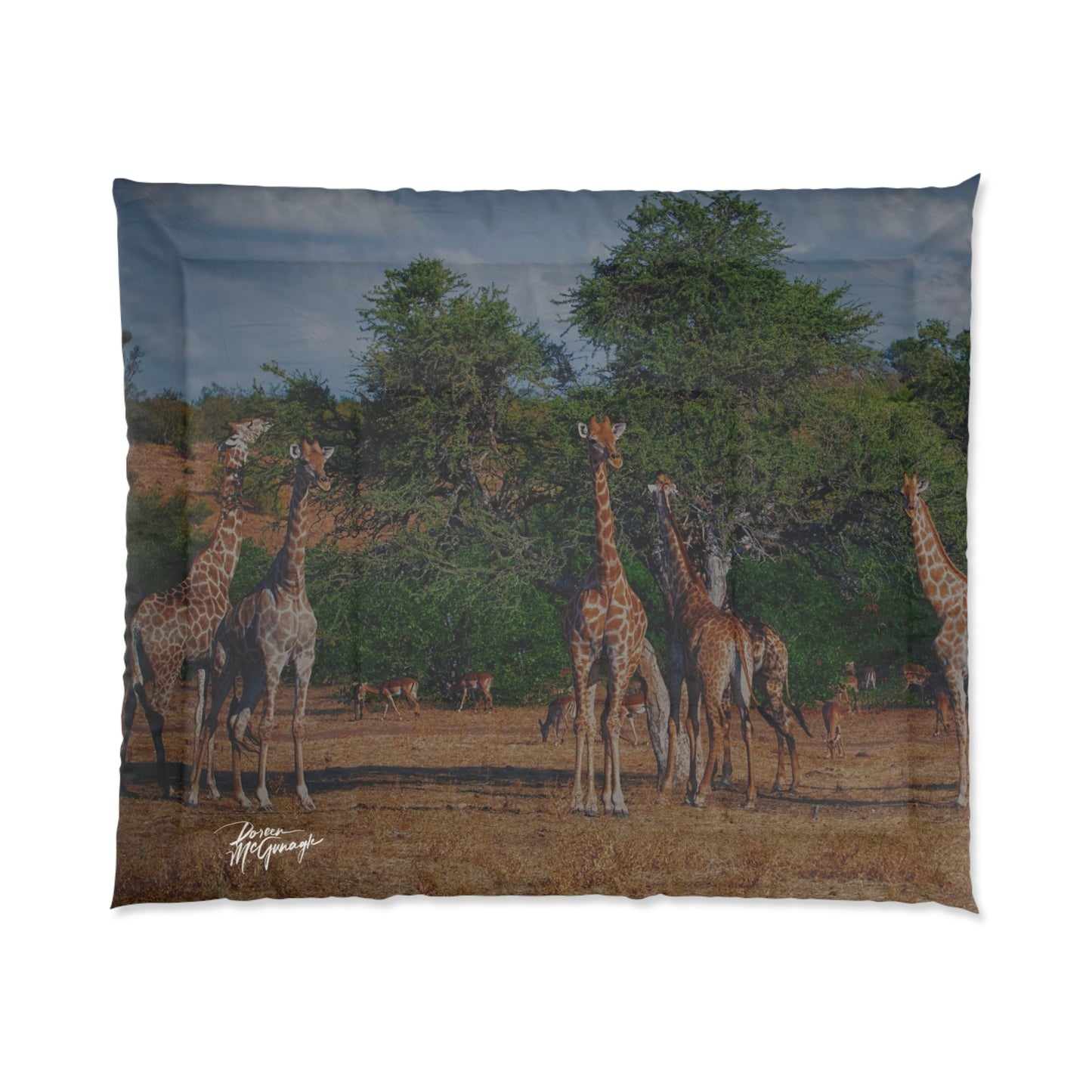 Giraffe Family Comforter by Enjoy Nature