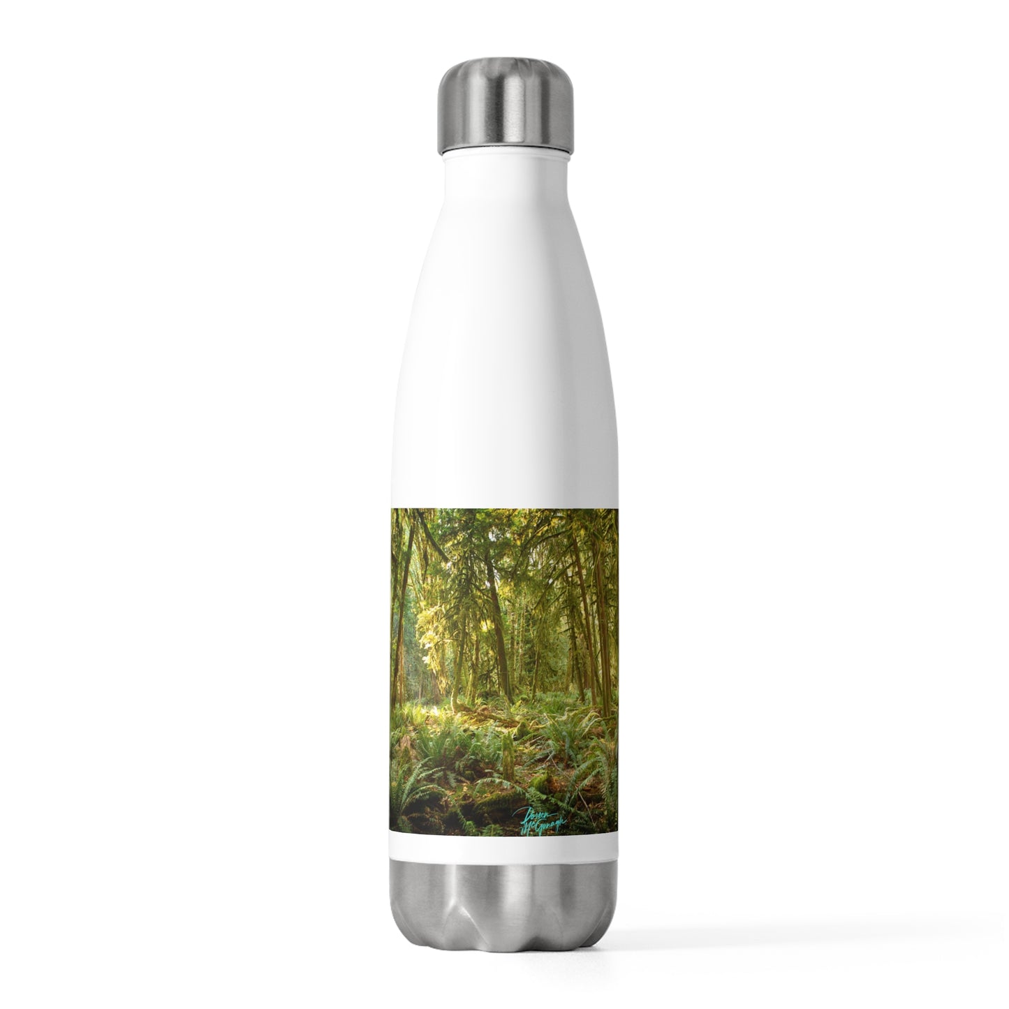 Eco friendly Water Bottle, Enchanted Forest 20oz Insulated Bottle