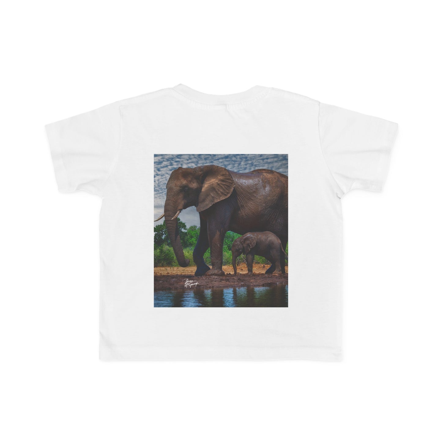 Enjoy Nature Toddler Tee - Elephant Baby with Mom