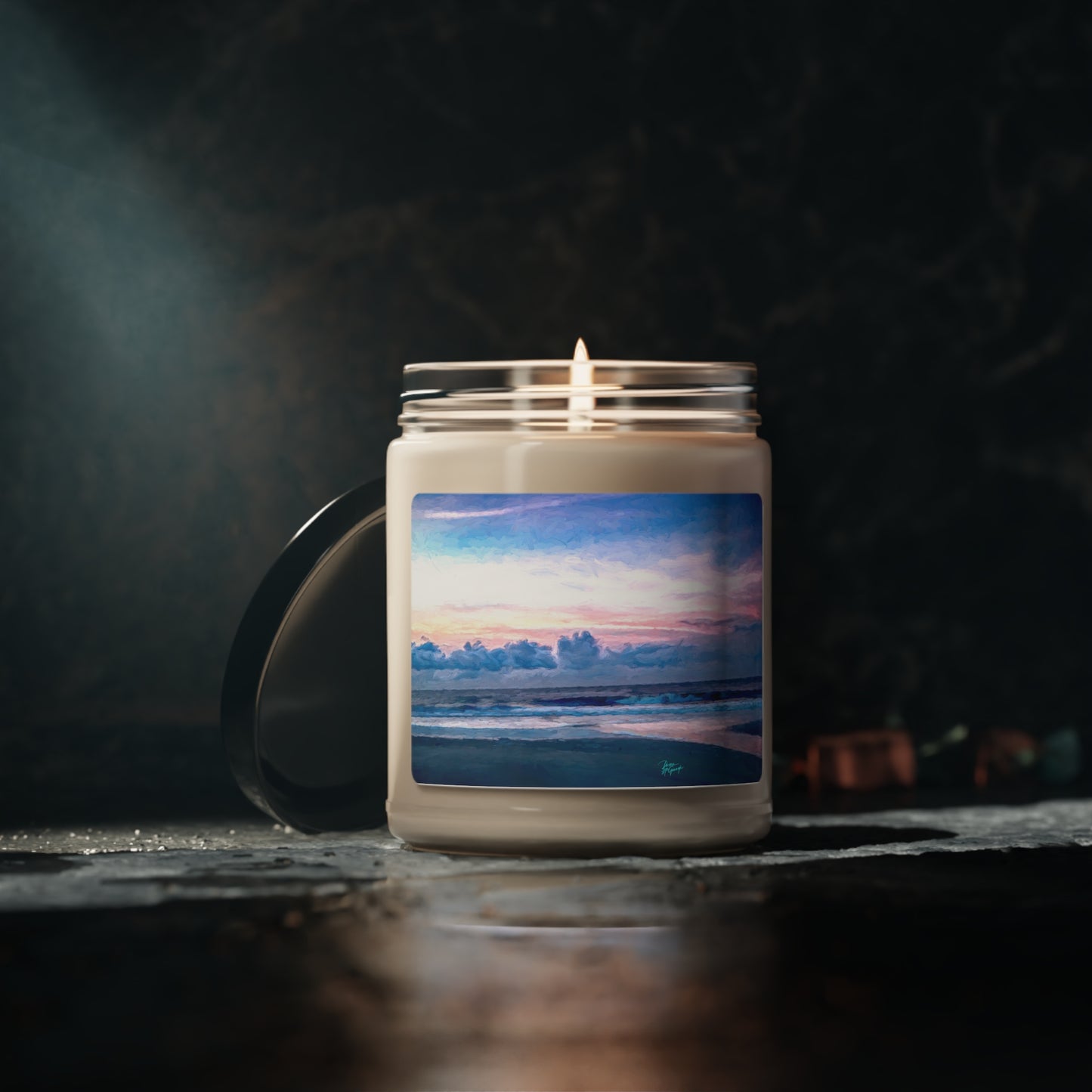 Natural Scented Soy Candles St. Simon Island Sunrise, 9oz, nature inspired decor