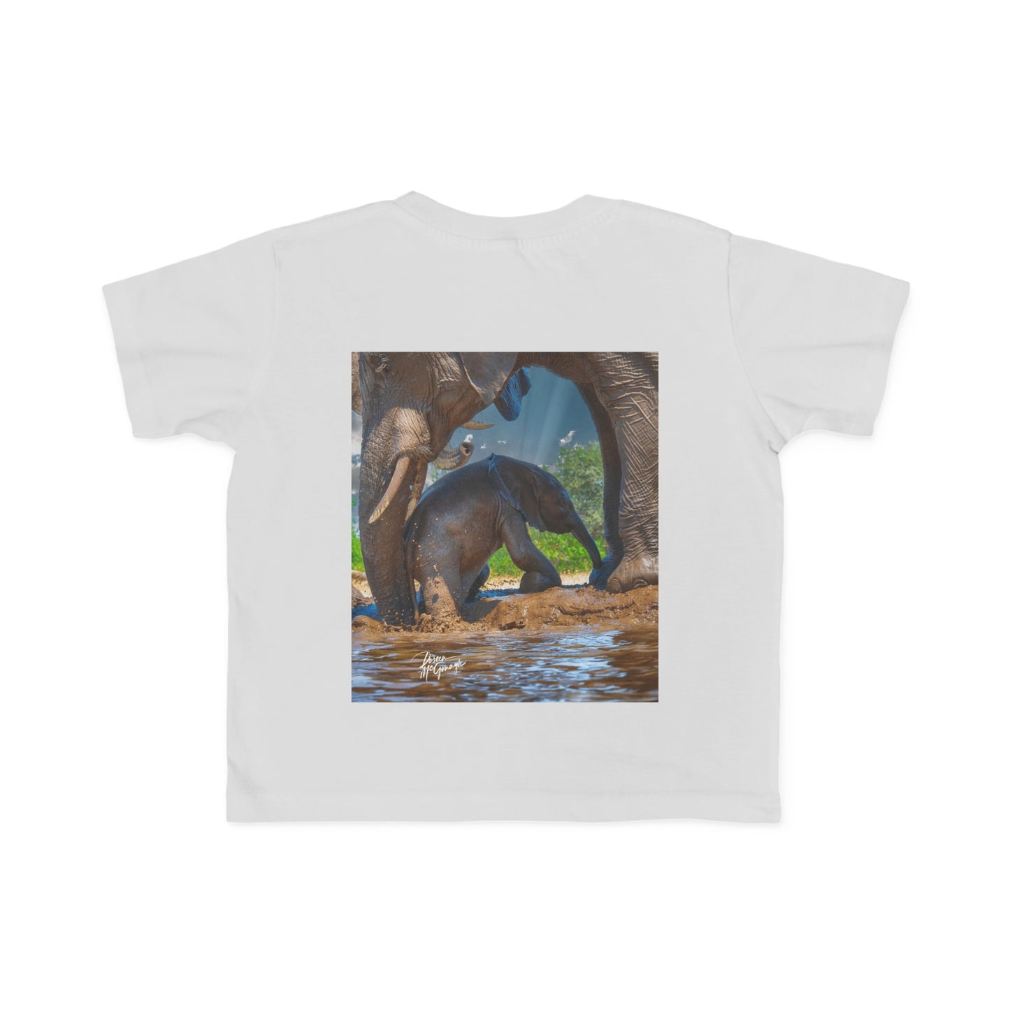 Enjoy Nature Toddler Tee - Elephant Baby with Mom's Gentle Touch