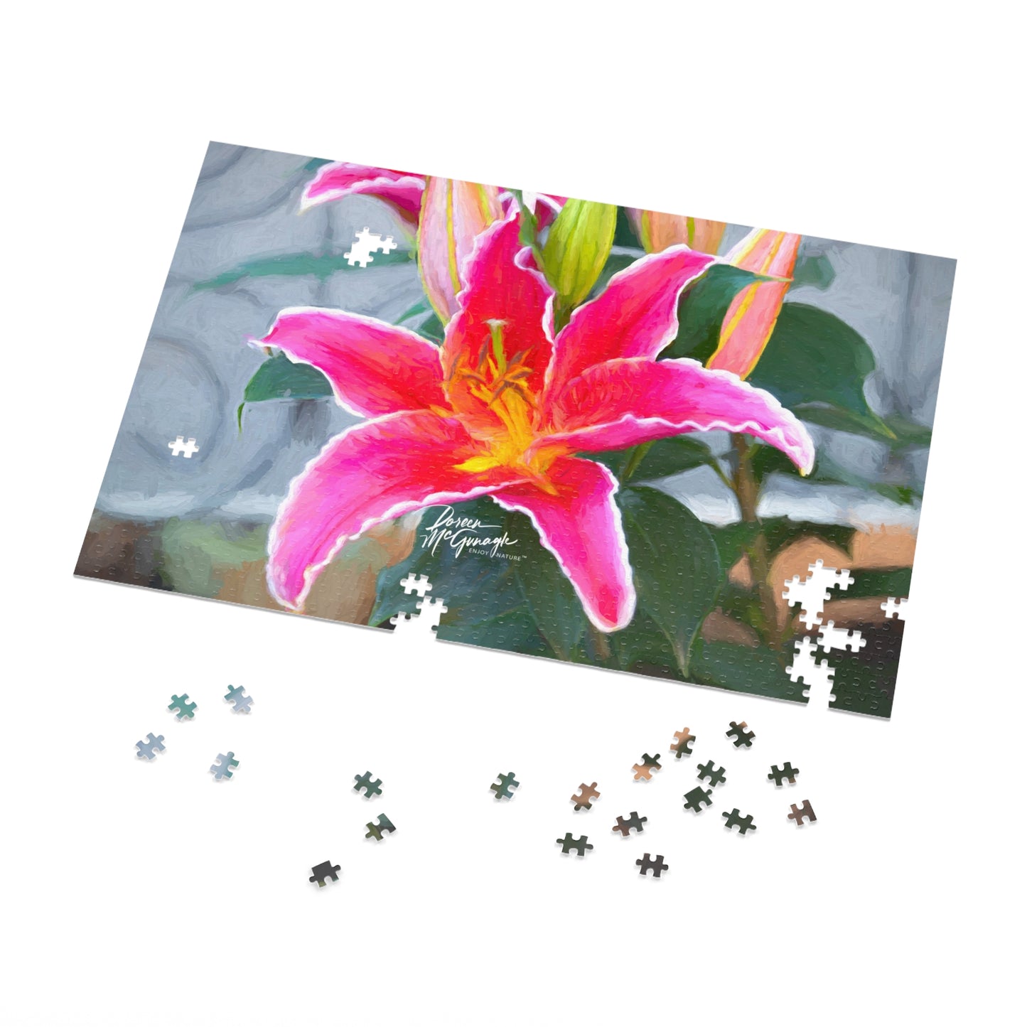 Pink Lily Jigsaw Puzzle by Enjoy Nature