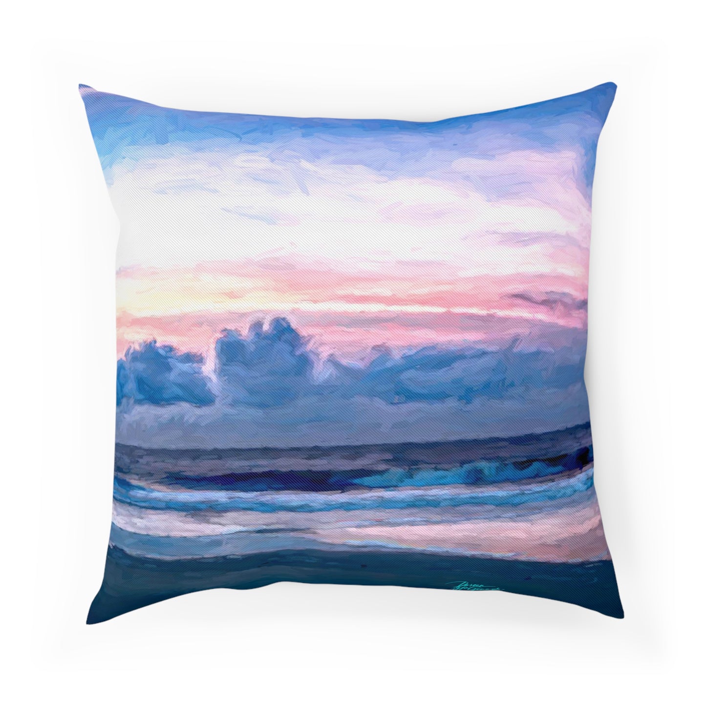 Artistic Accent Pillows, Cotton Candy Sunrise