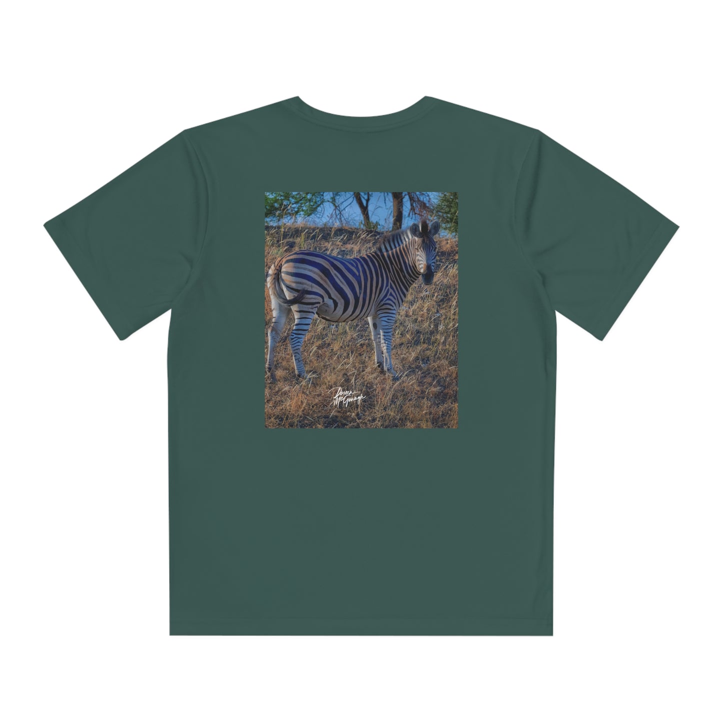 Youth Competitor Tee with Fine Art Image Baby Zebra by Enjoy Nature