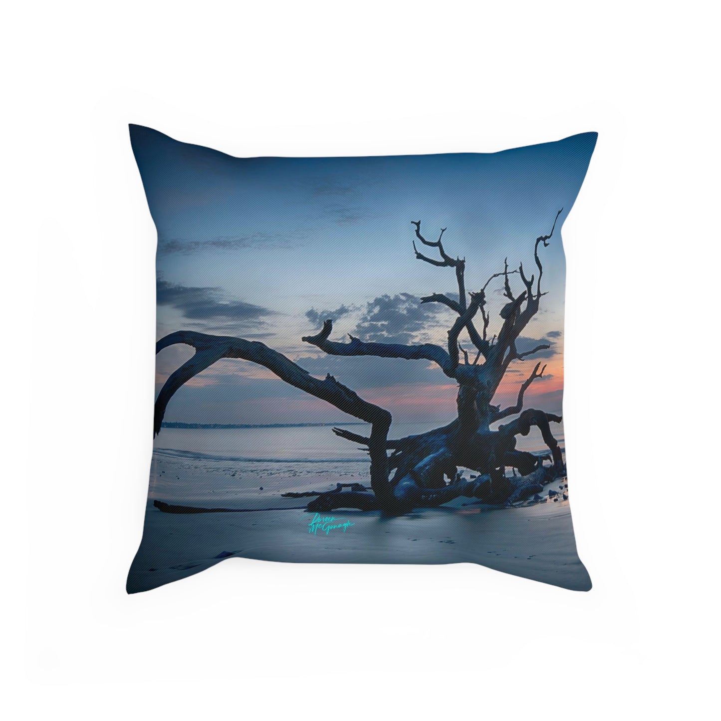 Artistic Accent Pillow, Sunrise on Jekyll Island, Decorative Pillow