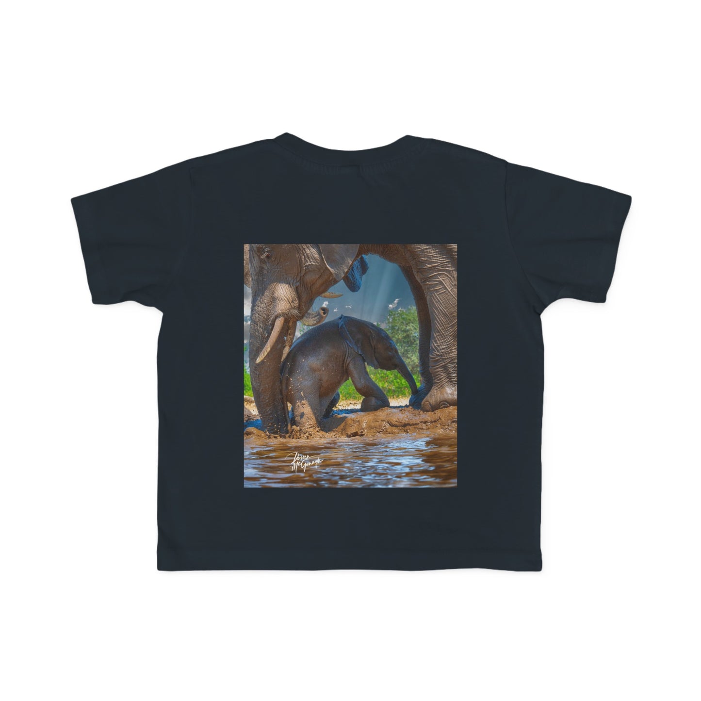 Enjoy Nature Toddler Tee - Elephant Baby with Mom's Gentle Touch